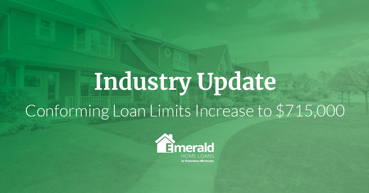 Conforming Loan Limits Increase to 715,000